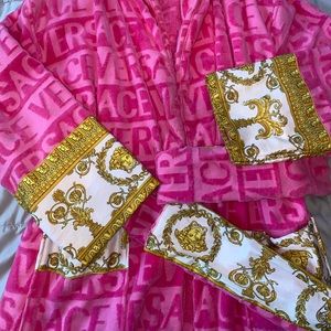 Pink Versace Robe